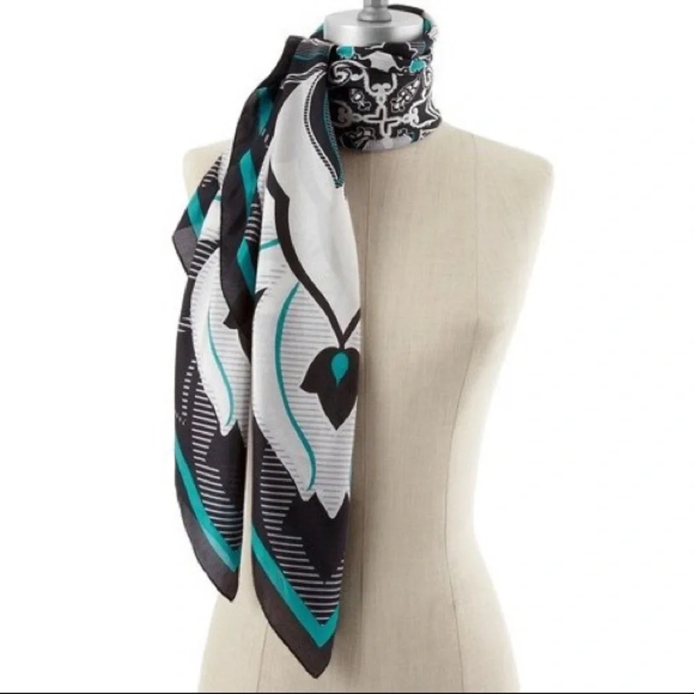 WHBM MEDALLION SILK SCARF